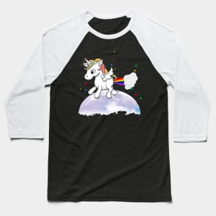 'Unicorn Farts Rainbow' Funny Rainbows Gift Baseball T-Shirt